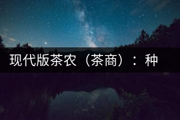 現(xiàn)代版茶農（茶商）：種茶炒茶賣茶開茶館