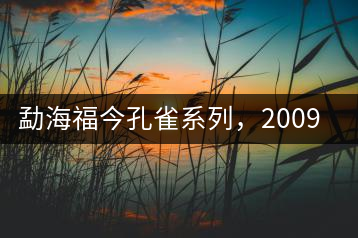 勐海福今孔雀系列，2009年尊享青餅