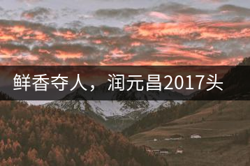 鮮香奪人，潤元昌2017頭采小青柑即將上市