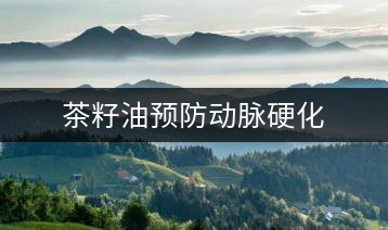 茶籽油預(yù)防動(dòng)脈硬化