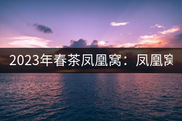 2023年春茶鳳凰窩：鳳凰窩（1號(hào)）20000-25000元／公斤；鳳凰窩（2號(hào)）2000-3000元／公斤；古樹(shù)：3000-5000元／公斤；鳳凰山混采古樹(shù)茶1000-2000元／公斤；鳳凰山精選古樹(shù)茶3000-5000元／公斤