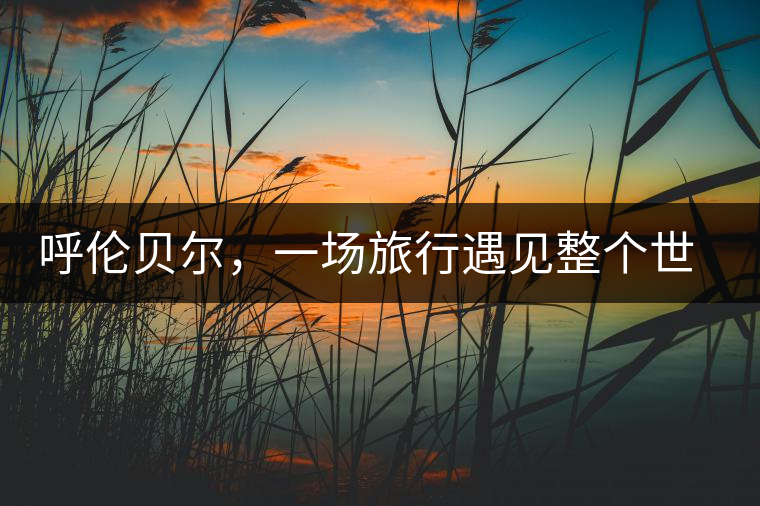 呼倫貝爾,一場旅行遇見整個世界 呼倫貝爾,一場旅行遇見整個世界