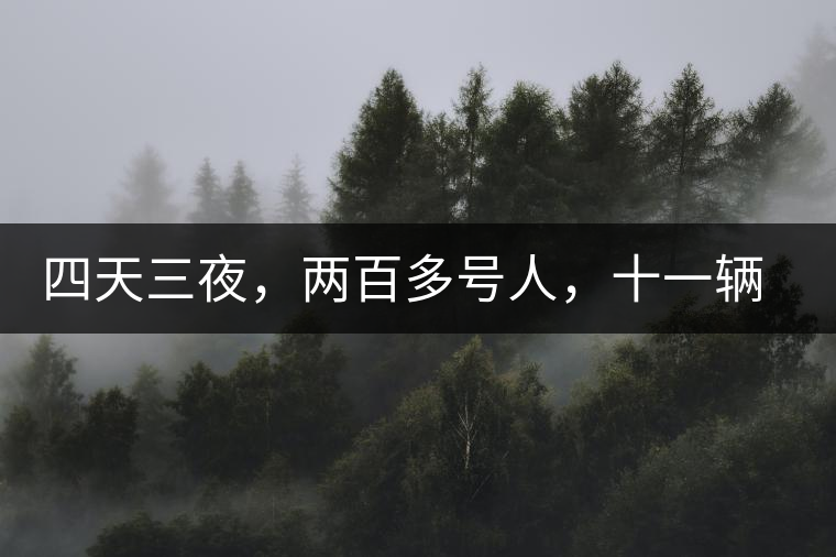 四天三夜，兩百多號(hào)人，十一輛中巴車(chē)，歲月知味易武茶山行活動(dòng)