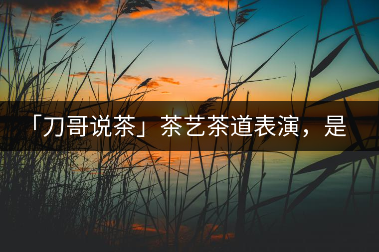 「刀哥說(shuō)茶」茶藝茶道表演，是裝還是文化？