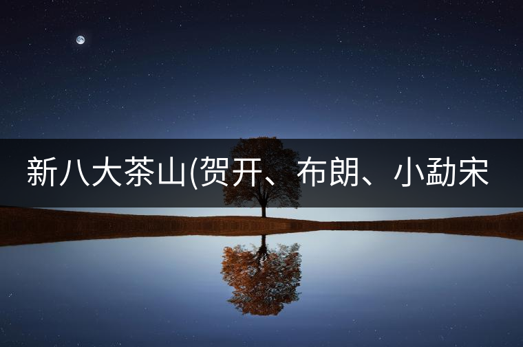 新八大茶山(賀開(kāi)、布朗、小勐宋、巴達(dá))講解二新八大茶山（賀開(kāi)、布朗、小勐宋、巴達(dá)）講解二