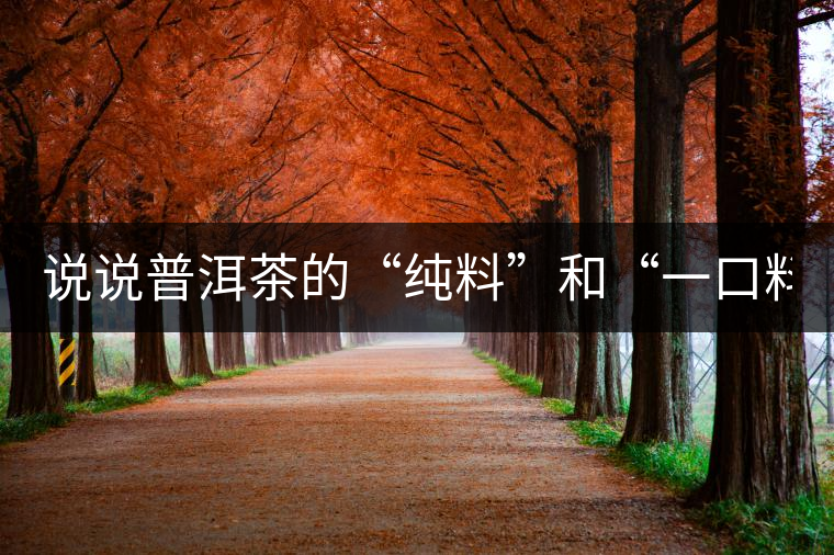 說說普洱茶的“純料”和“一口料”