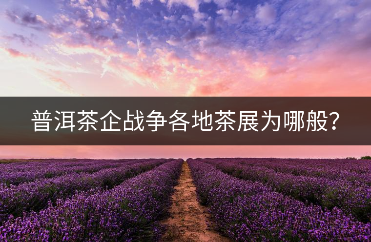 普洱茶企戰(zhàn)爭各地茶展為哪般？