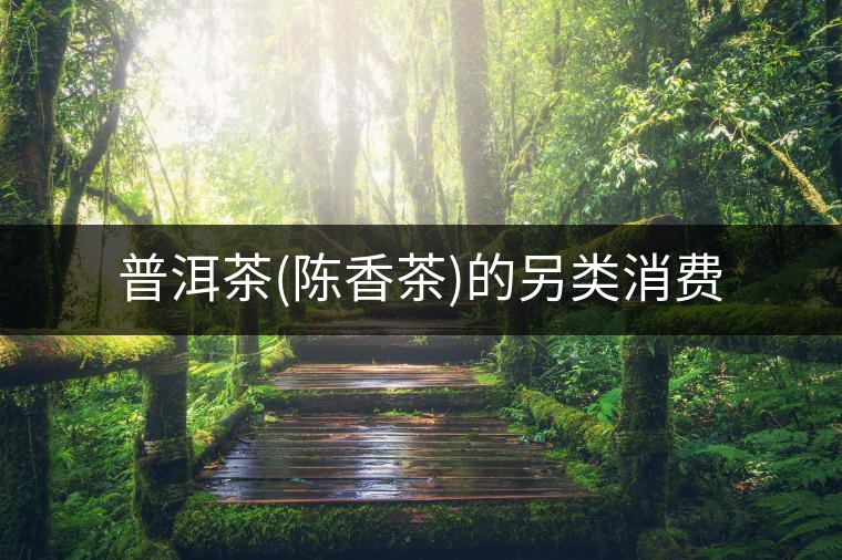 普洱茶(陳香茶)的另類消費(fèi) 普洱茶(陳香茶)的另類消費(fèi)