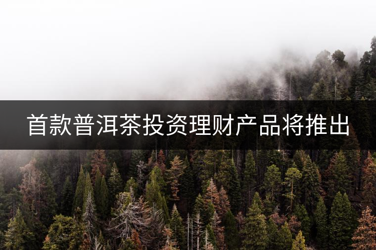 首款普洱茶投資理財產(chǎn)品將推出 首款普洱茶投資理財產(chǎn)品將推出