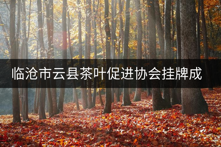 臨滄市云縣茶葉促進(jìn)協(xié)會(huì)掛牌成立 臨滄市云縣茶葉促進(jìn)協(xié)會(huì)掛牌成立