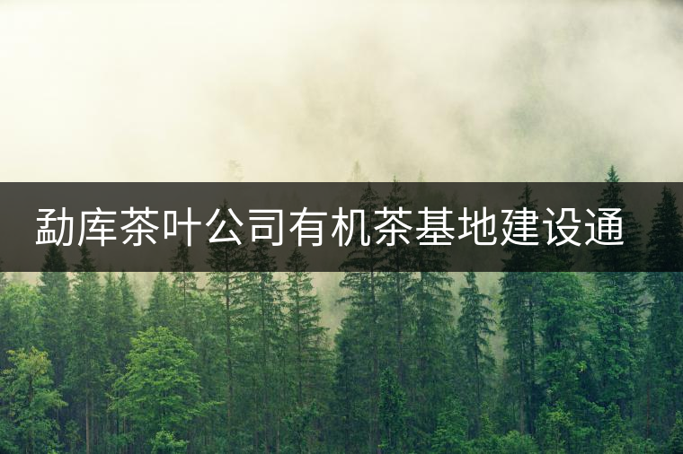 勐庫茶葉公司有機(jī)茶基地建設(shè)通過市級鑒定 勐庫茶葉公司有機(jī)茶基地建設(shè)通過市級鑒定