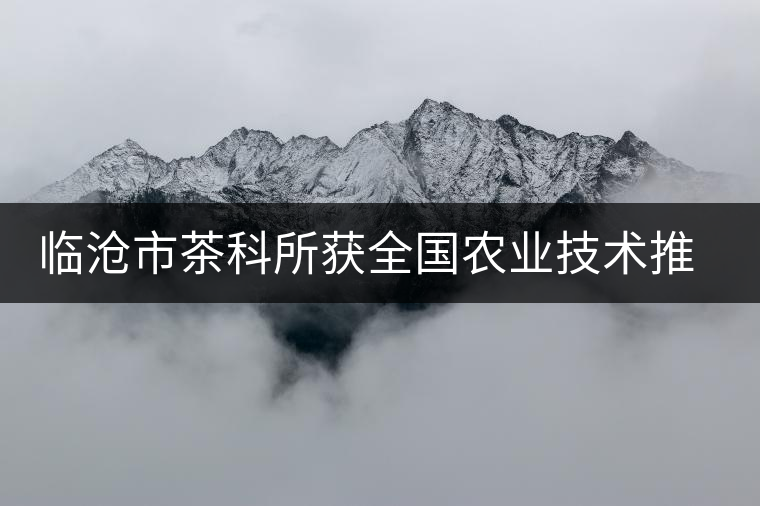 臨滄市茶科所獲全國農(nóng)業(yè)技術(shù)推廣成果二等獎(jiǎng)
