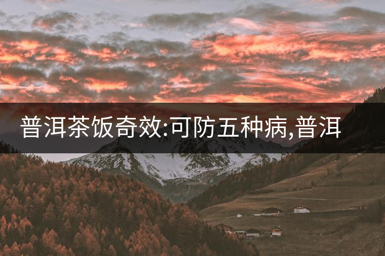 普洱茶飯奇效:可防五種病,普洱茶飯制作方法