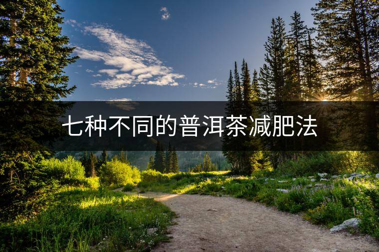 七種不同的普洱茶減肥法 七種不同的普洱茶減肥法