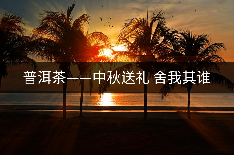普洱茶——中秋送禮 舍我其誰 普洱茶——中秋送禮 舍我其誰
