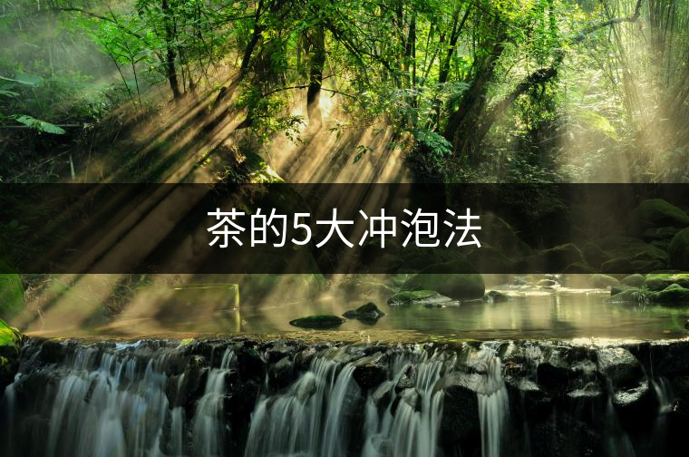 茶的5大沖泡法 茶的5大沖泡法