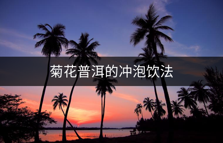 菊花普洱的沖泡飲法 菊花普洱的沖泡飲法