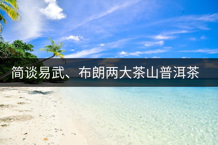 簡談易武、布朗兩大茶山普洱茶風格