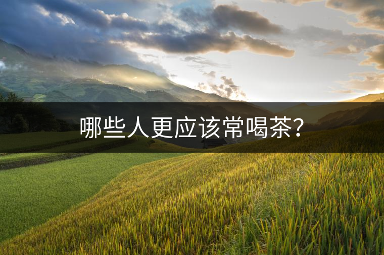 哪些人更應該常喝茶？