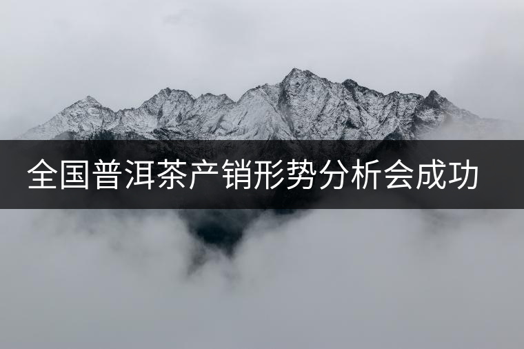 全國(guó)普洱茶產(chǎn)銷形勢(shì)分析會(huì)成功召開 全國(guó)普洱茶產(chǎn)銷形勢(shì)分析會(huì)成功召開