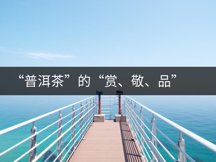 “普洱茶”的“賞、敬、品” 銘茶案坊