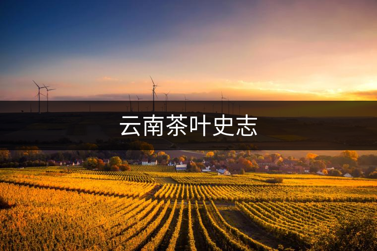 云南茶葉史志 云南茶葉史志