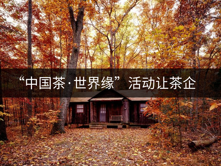 “中國茶·世界緣”活動(dòng)讓茶企與外賓交流 “中國茶·世界緣”活動(dòng)讓茶企與外賓交流