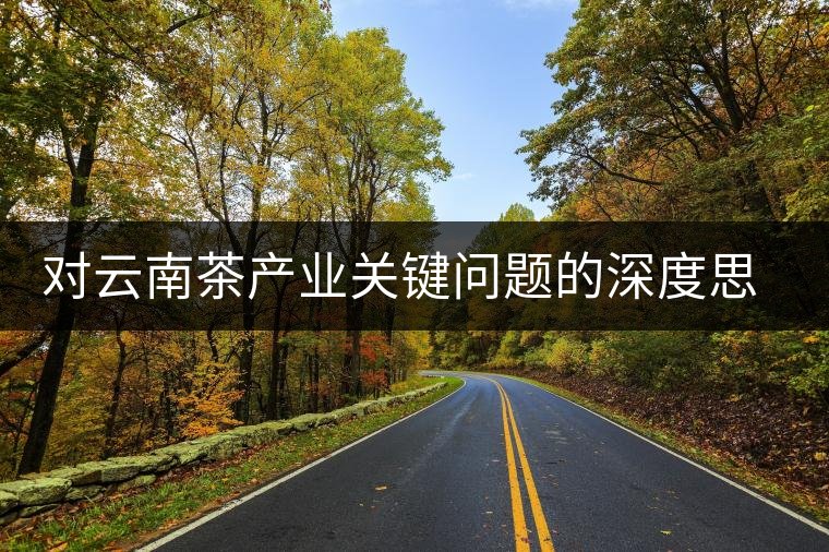 對云南茶產(chǎn)業(yè)關(guān)鍵問題的深度思考 對云南茶產(chǎn)業(yè)關(guān)鍵問題的深度思考