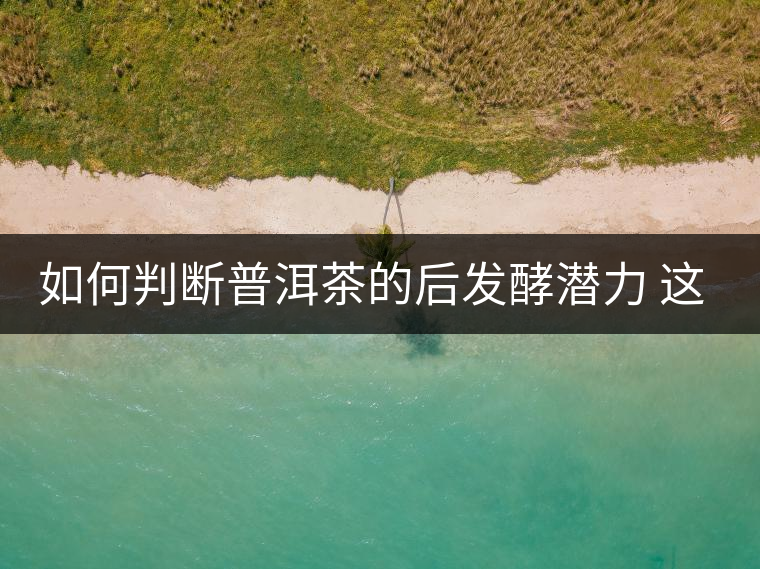 如何判斷普洱茶的后發(fā)酵潛力 這幾個要素你必須要知道 如何判斷普洱茶的后發(fā)酵潛力 這幾個要素你必須要知道