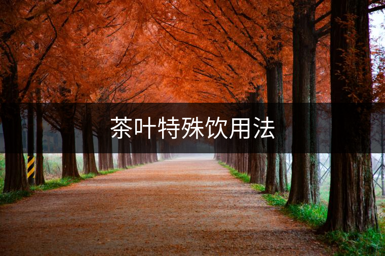 茶葉特殊飲用法 茶葉特殊飲用法