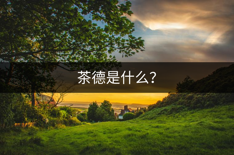 茶德是什么？