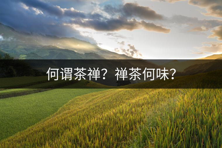 何謂茶禪？禪茶何味？