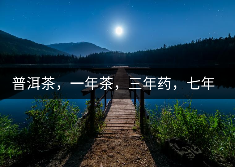 普洱茶，一年茶，三年藥，七年寶