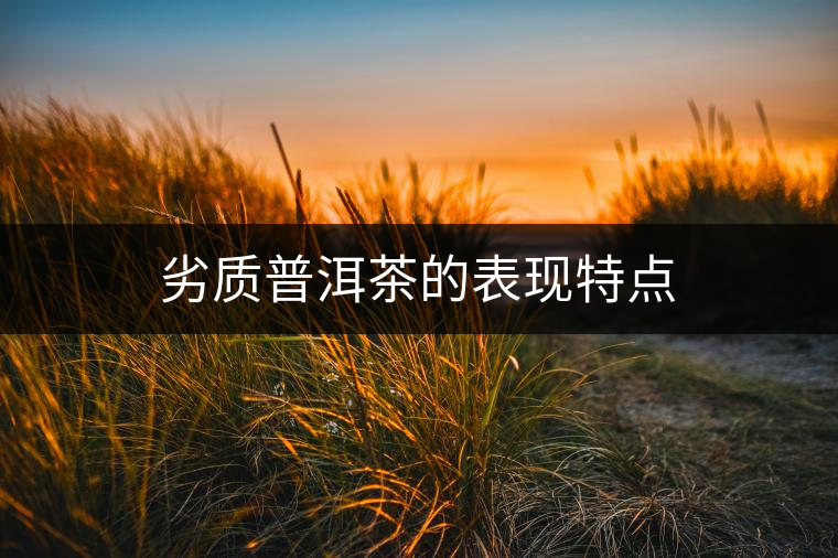 劣質(zhì)普洱茶的表現(xiàn)特點(diǎn) 劣質(zhì)普洱茶的表現(xiàn)特點(diǎn)