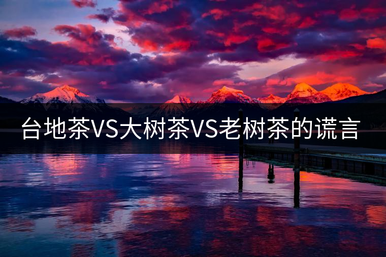 臺地茶VS大樹茶VS老樹茶的謊言你信幾個？