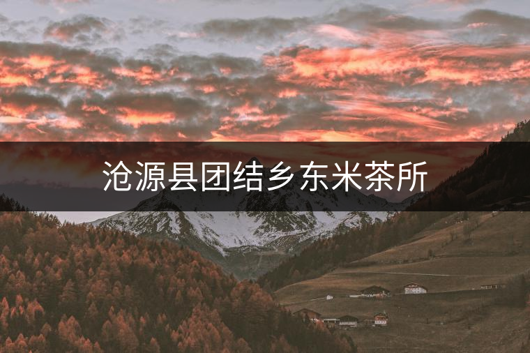 滄源縣團(tuán)結(jié)鄉(xiāng)東米茶所 滄源縣團(tuán)結(jié)鄉(xiāng)東米茶所