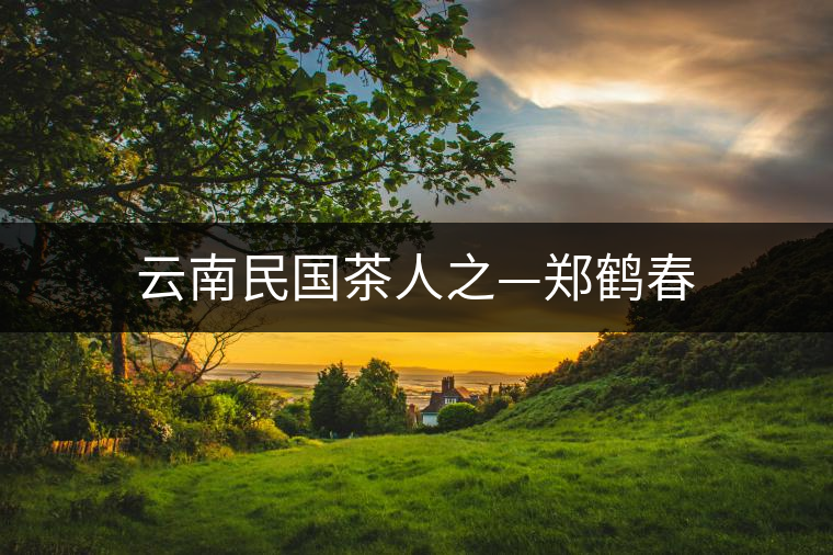 云南民國(guó)茶人之—鄭鶴春