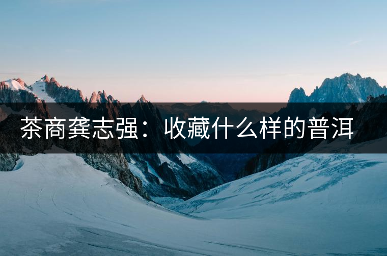 茶商龔志強:收藏什么樣的普洱茶才有價值 茶商龔志強:收藏什么樣的普洱茶才有價值