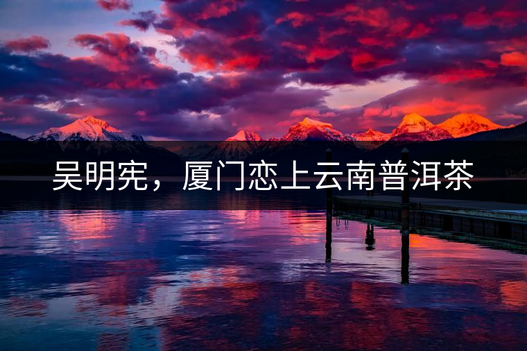 吳明憲，廈門戀上云南普洱茶