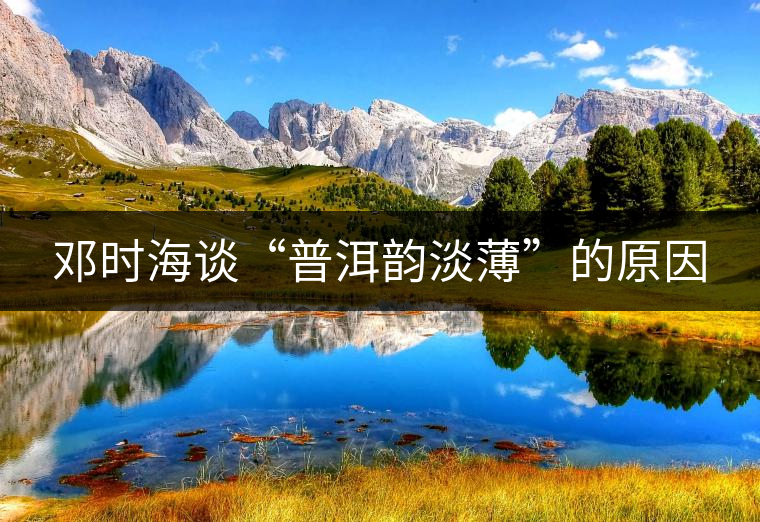 鄧時海談“普洱韻淡薄”的原因 鄧時海談“普洱韻淡薄”的原因