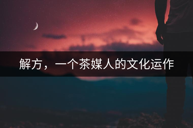 解方，一個(gè)茶媒人的文化運(yùn)作