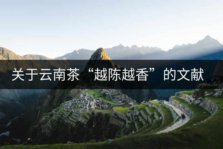 關(guān)于云南茶“越陳越香”的文獻資料，你看這篇就夠了