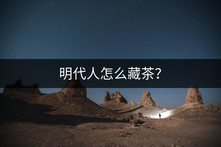 明代人怎么藏茶？