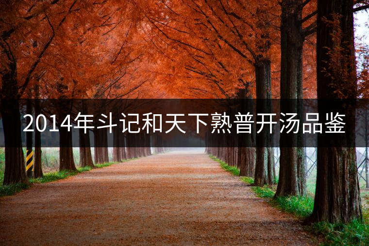 2014年斗記和天下熟普開(kāi)湯品鑒 2014年斗記和天下熟普開(kāi)湯品鑒