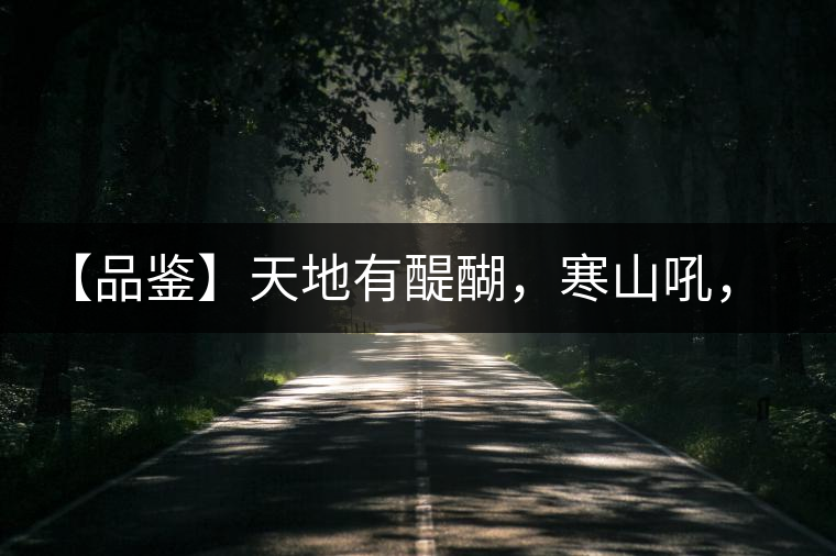 【品鑒】天地有醍醐，寒山吼，苦樂(lè)皆隨風(fēng)