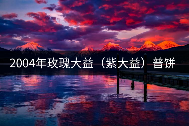 2004年玫瑰大益(紫大益)普餅開(kāi)湯品鑒 2004年玫瑰大益(紫大益)普餅開(kāi)湯品鑒
