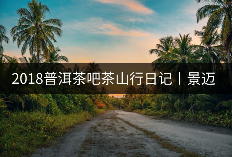 2018普洱茶吧茶山行日記丨景邁古茶園(三) 2018普洱茶吧茶山行日記丨景邁古茶園(三)