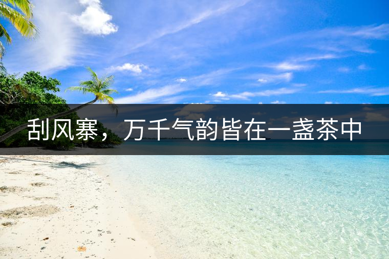 刮風(fēng)寨，萬千氣韻皆在一盞茶中