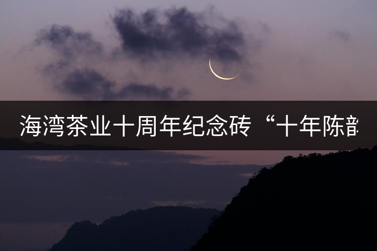 海灣茶業(yè)十周年紀(jì)念磚“十年陳韻”品鑒！