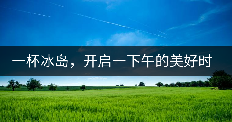 一杯冰島，開啟一下午的美好時(shí)光